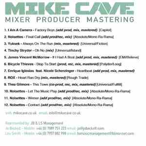 Mike Cave - Mixer Producer Mastering download free