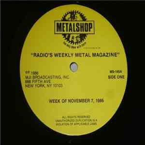 Various - Metalshop - Radio's Weekly Metal Magazine (Week Of November 7, 1986) download free